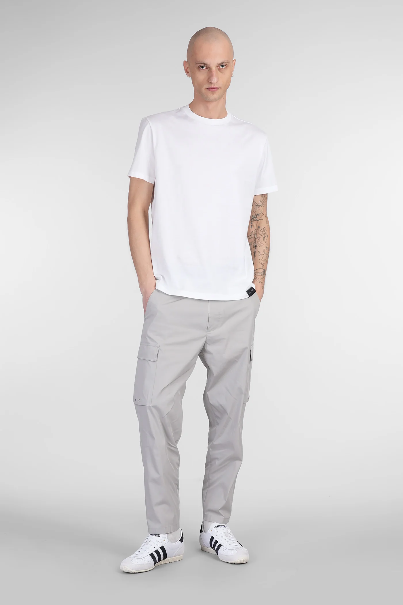 Combo Pants in grey cotton - Image 2