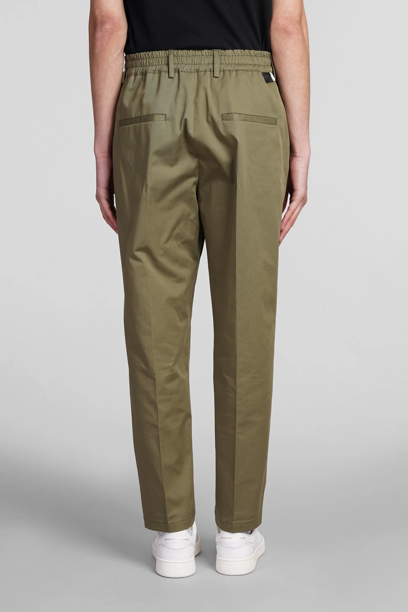 George Pants in green cotton - Image 3