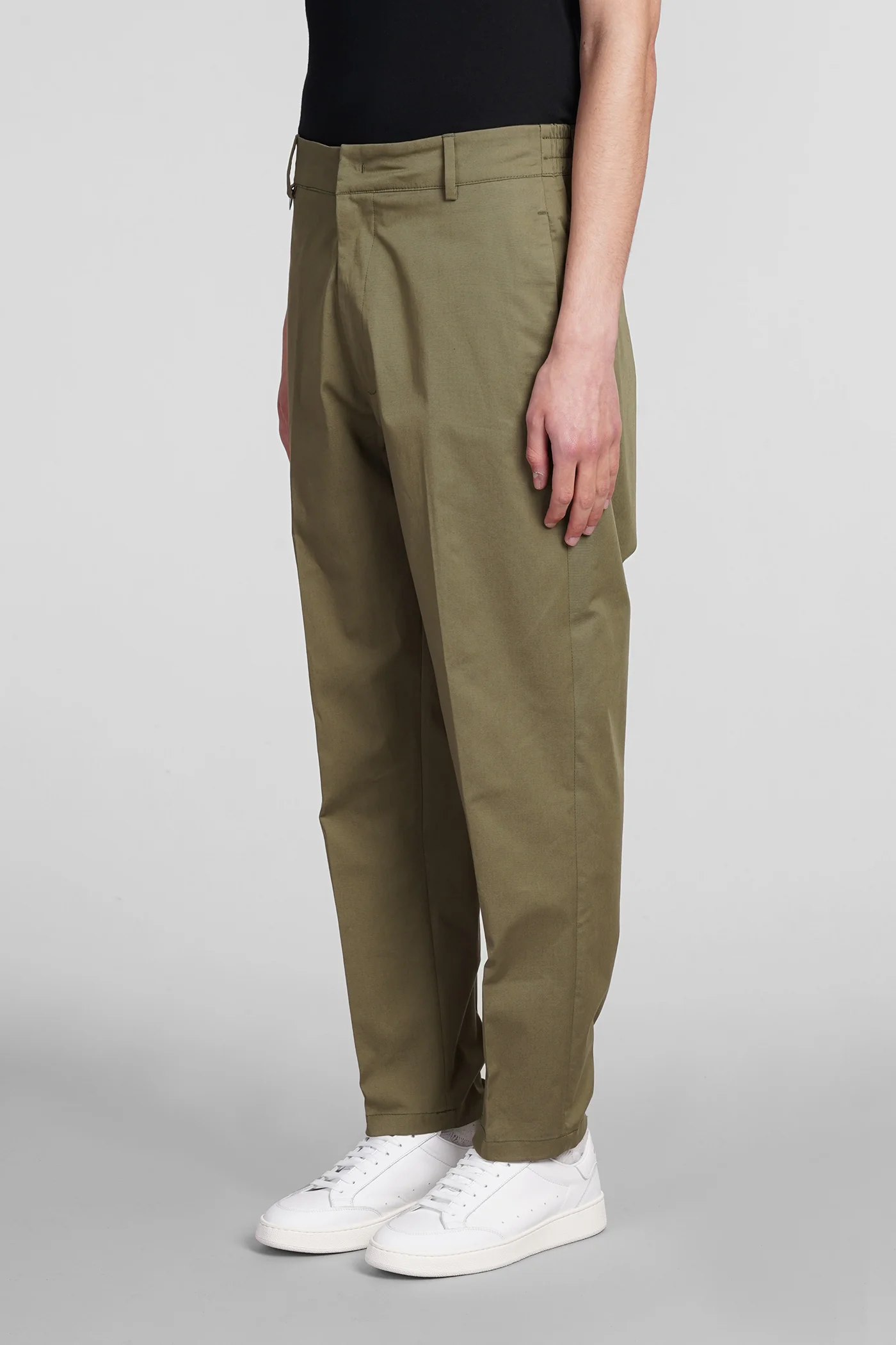 George Pants in green cotton - Image 4