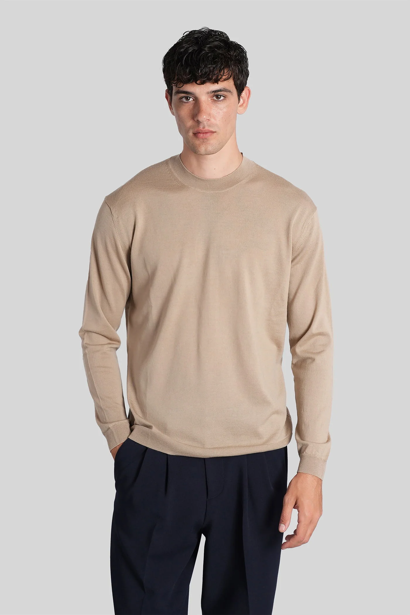K109 Knitwear in Camel wool