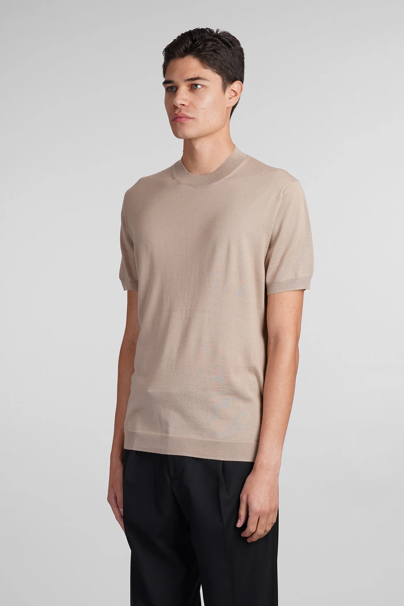 K123 Knitwear in beige wool - Image 4