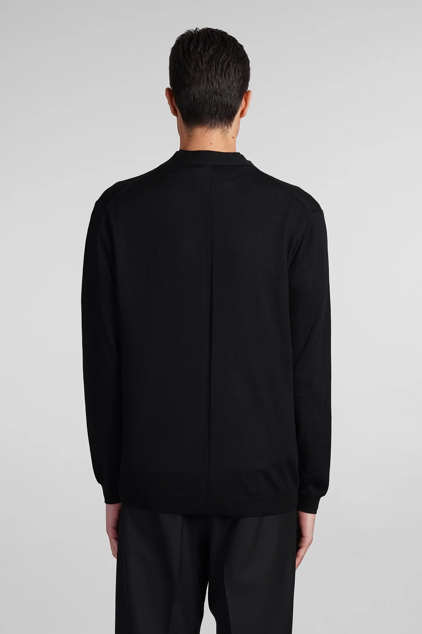 K155 Knitwear in black wool - Image 3