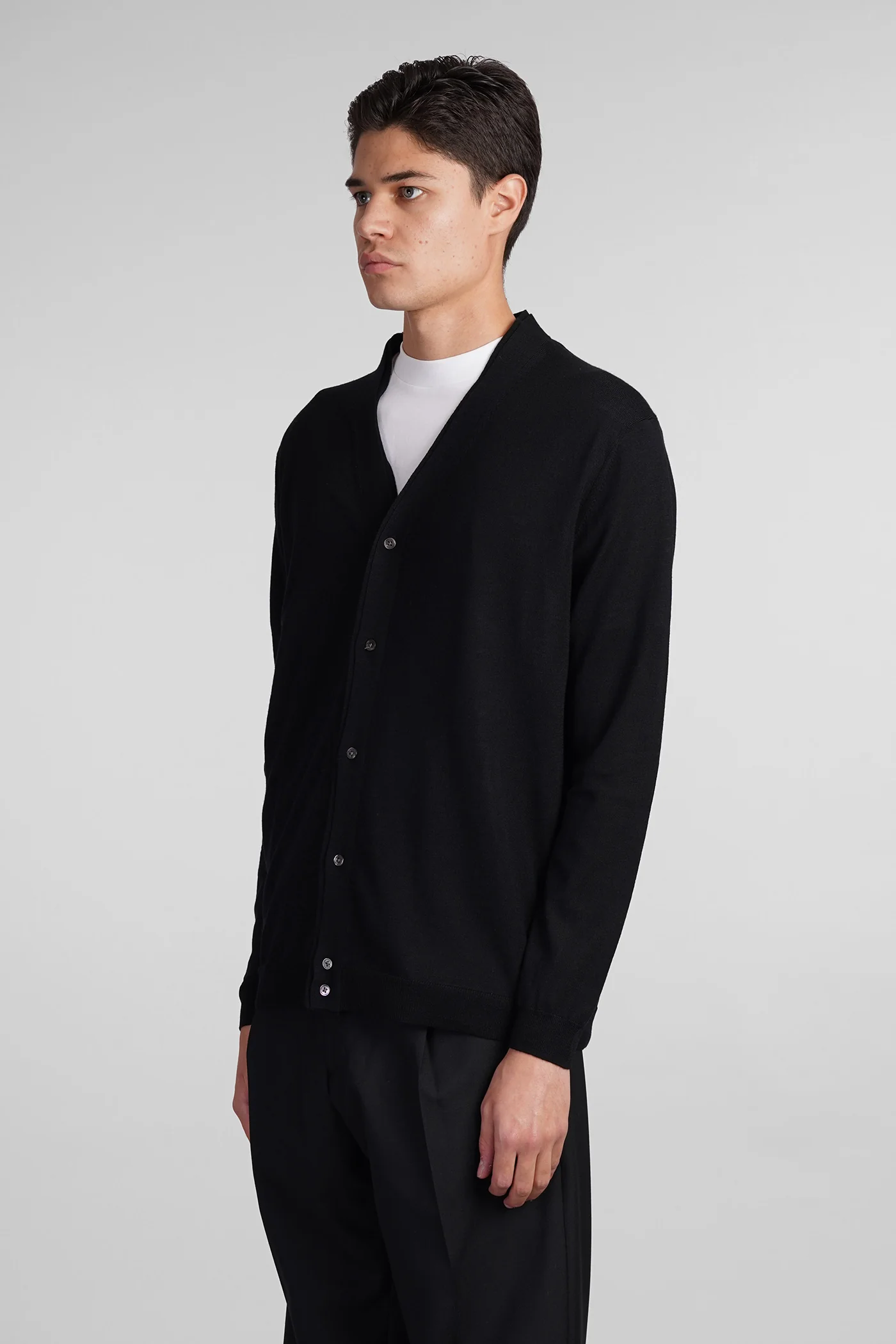K155 Knitwear in black wool - Image 4
