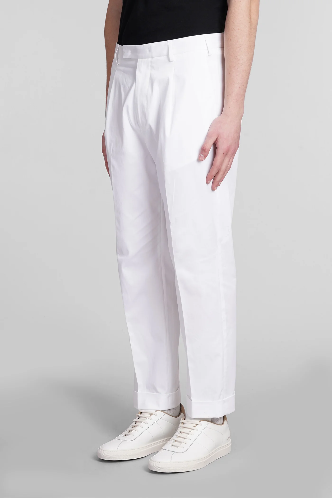 Kim Pants in white cotton - Image 4
