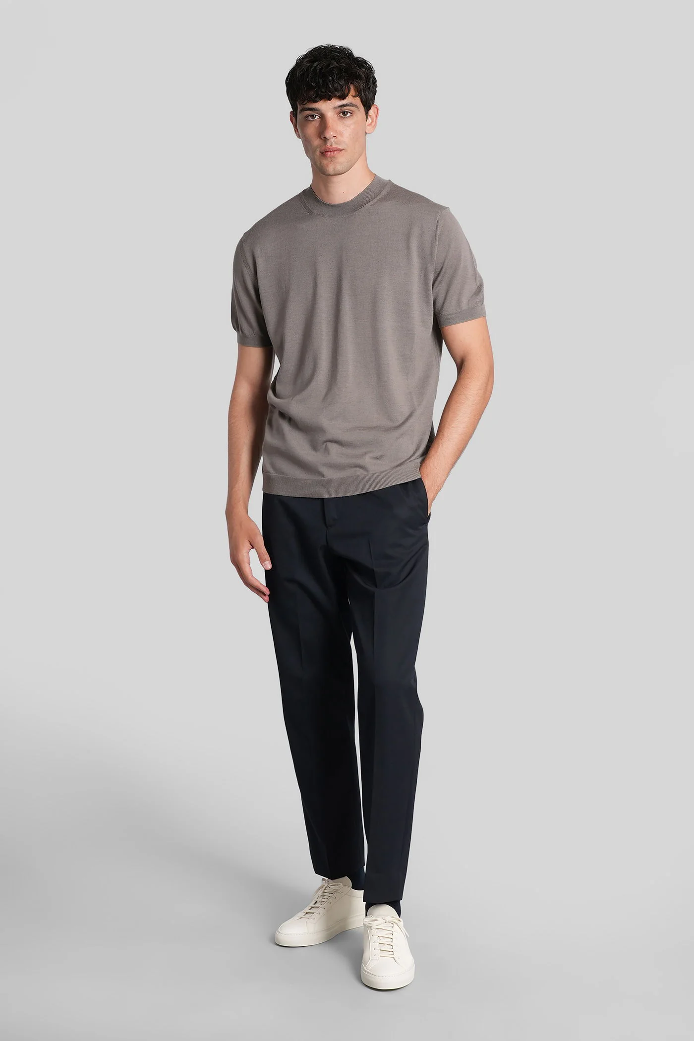New george Pants in blue wool - Image 2