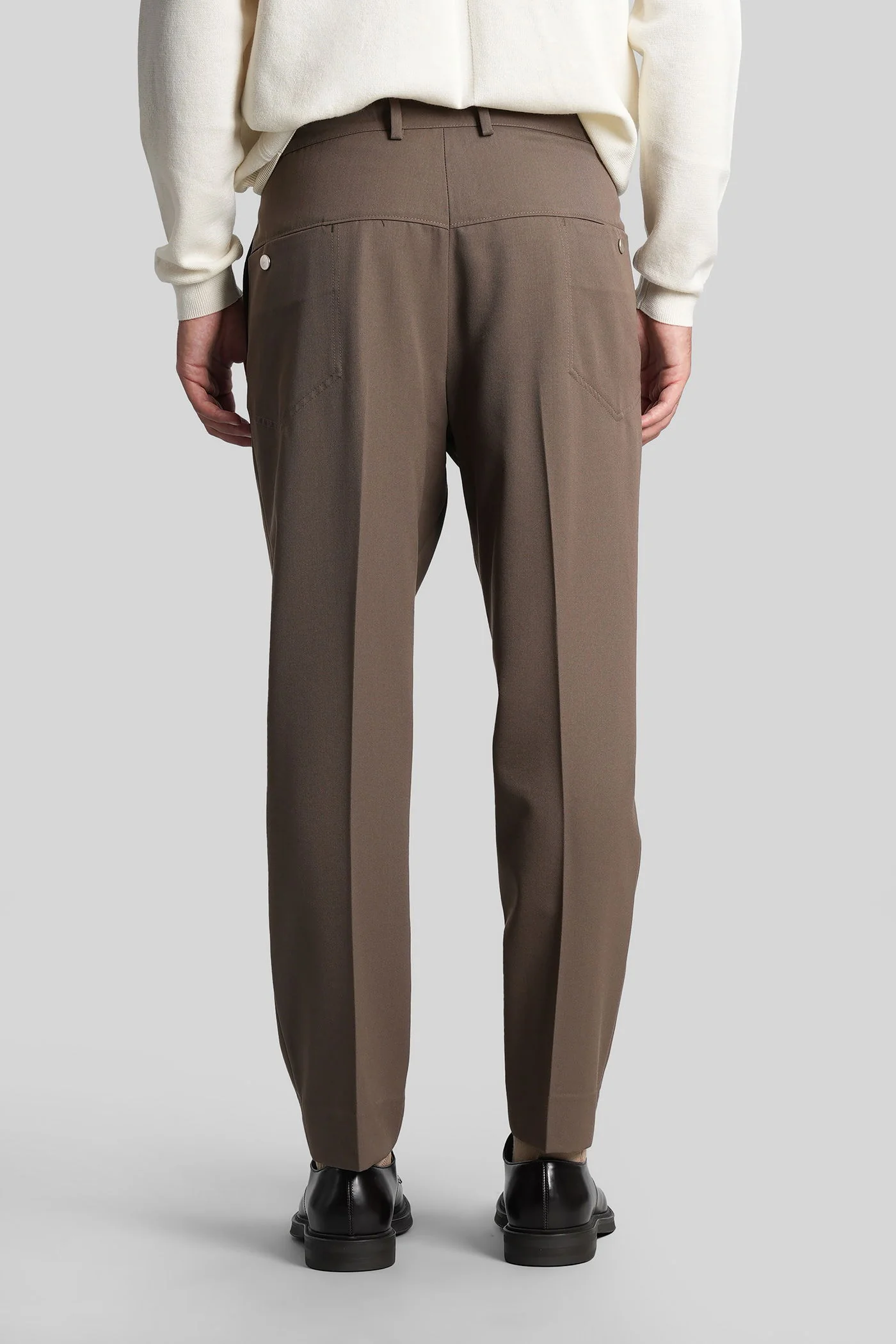 New george Pants in taupe wool - Image 3