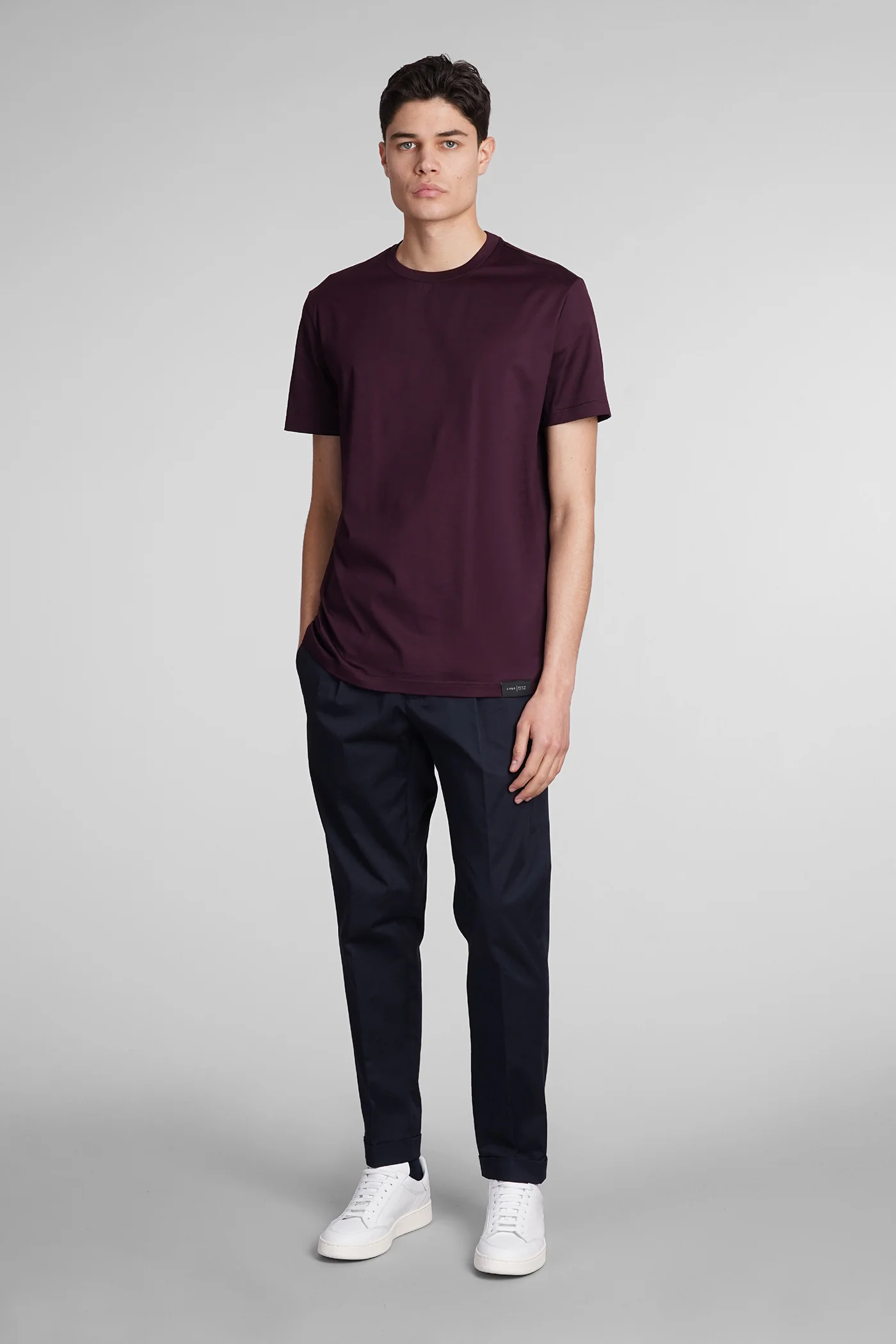 Oyster Pants in blue cotton - Image 2