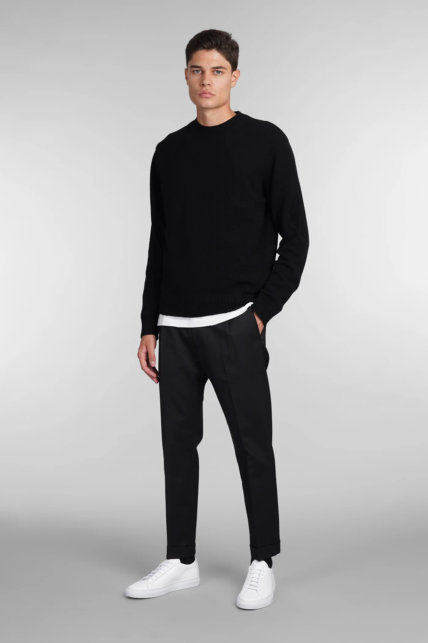 Riviera Pants in black wool - Image 2
