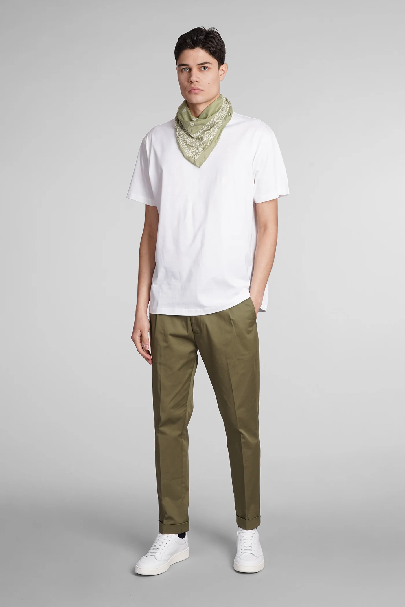 Riviera Pants in green cotton - Image 47