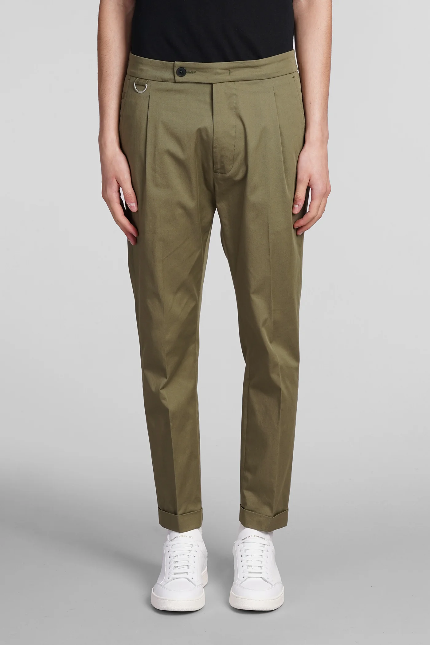 Riviera Pants in green cotton - Image 56