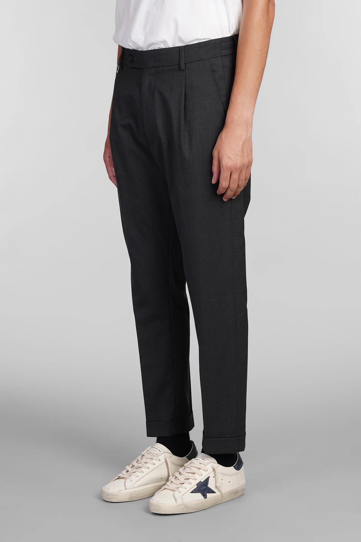 Riviera Pants in grey wool - Image 4