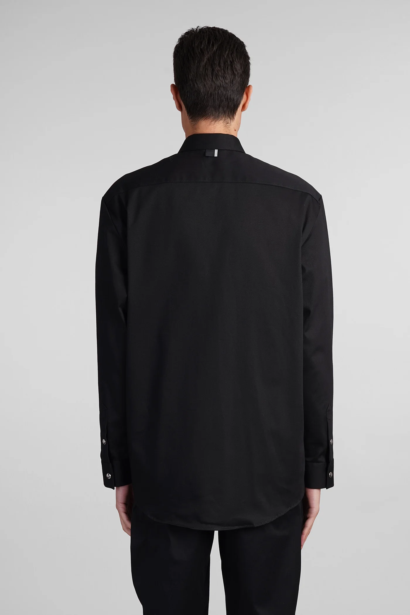 Shirt s148 Shirt in black cotton - Image 3