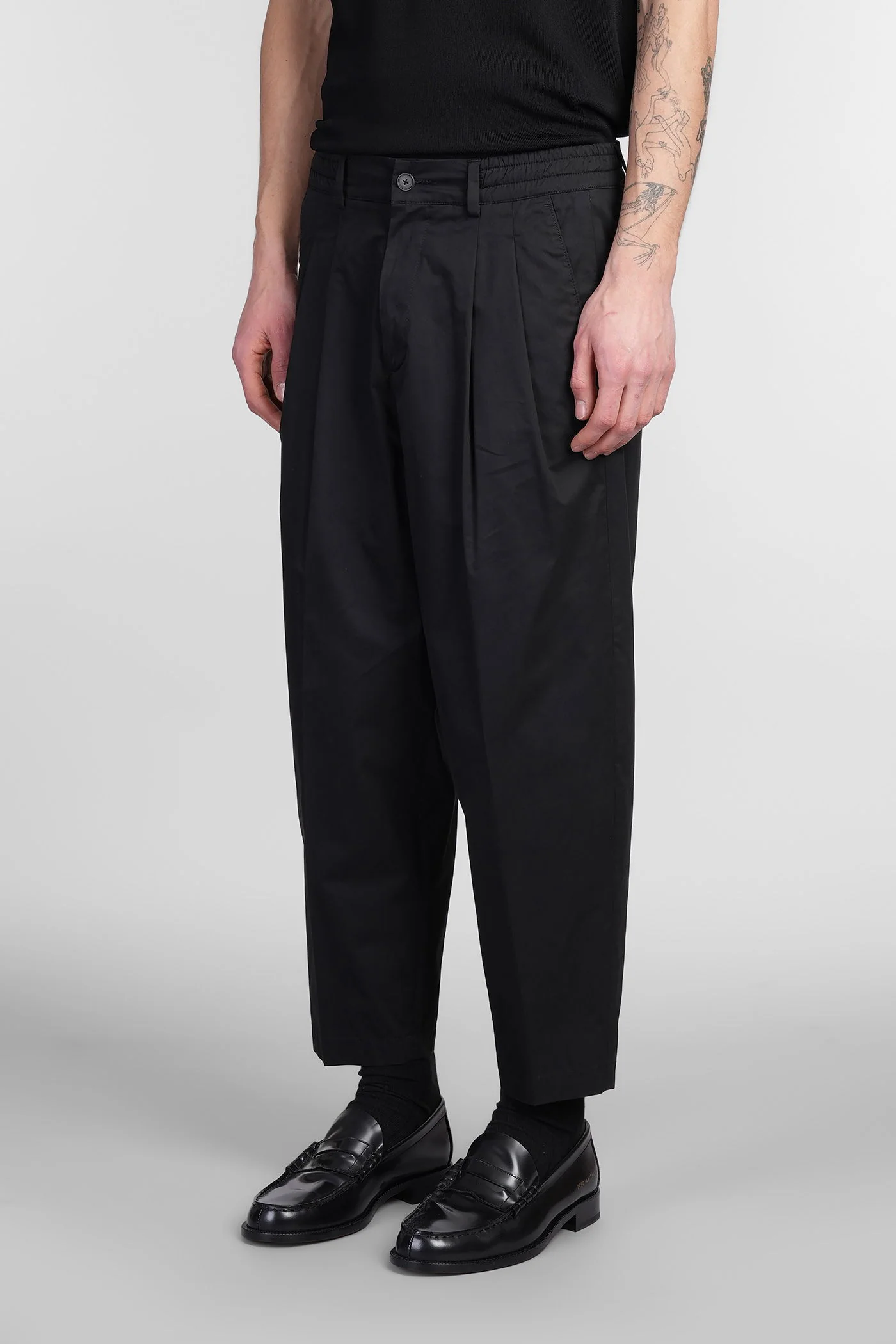 Zen Pants in black cotton - Image 4