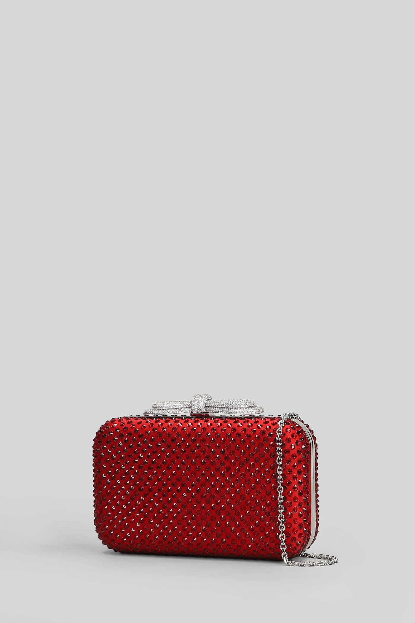 Clutch in red satin - Image 2