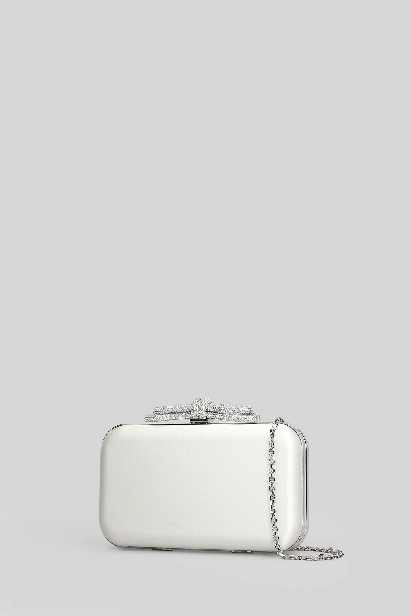 Clutch in white silk - Image 2