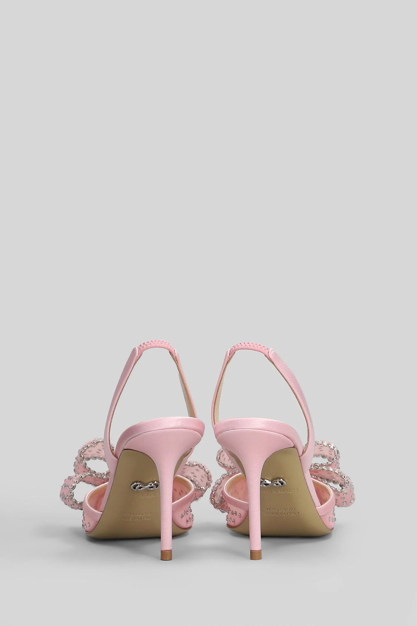 Le cadeau Pumps in rose-pink polyamide - Image 4