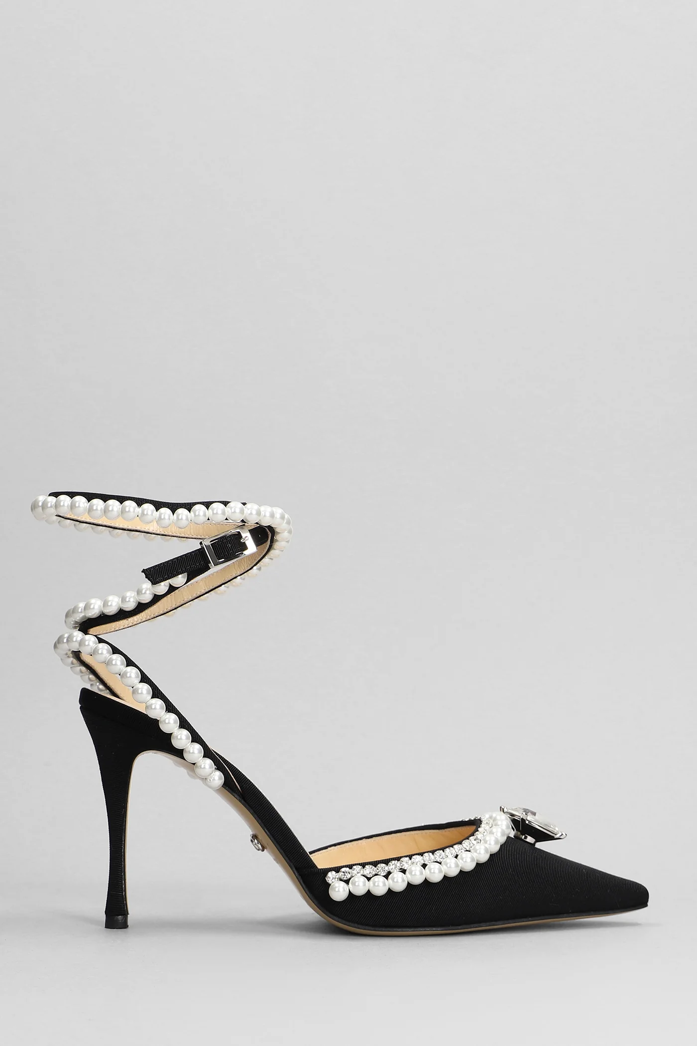 Pumps in black fabric - Image 11