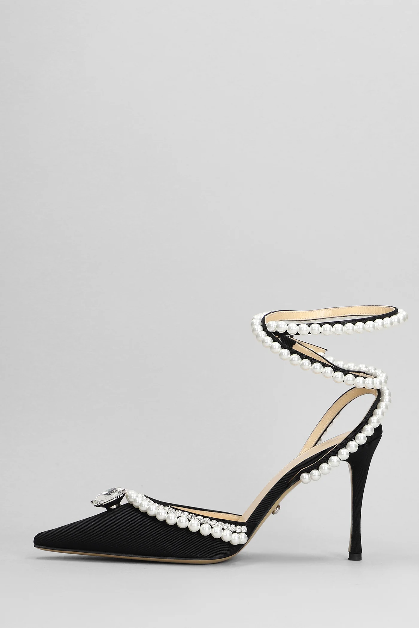 Pumps in black fabric - Image 8