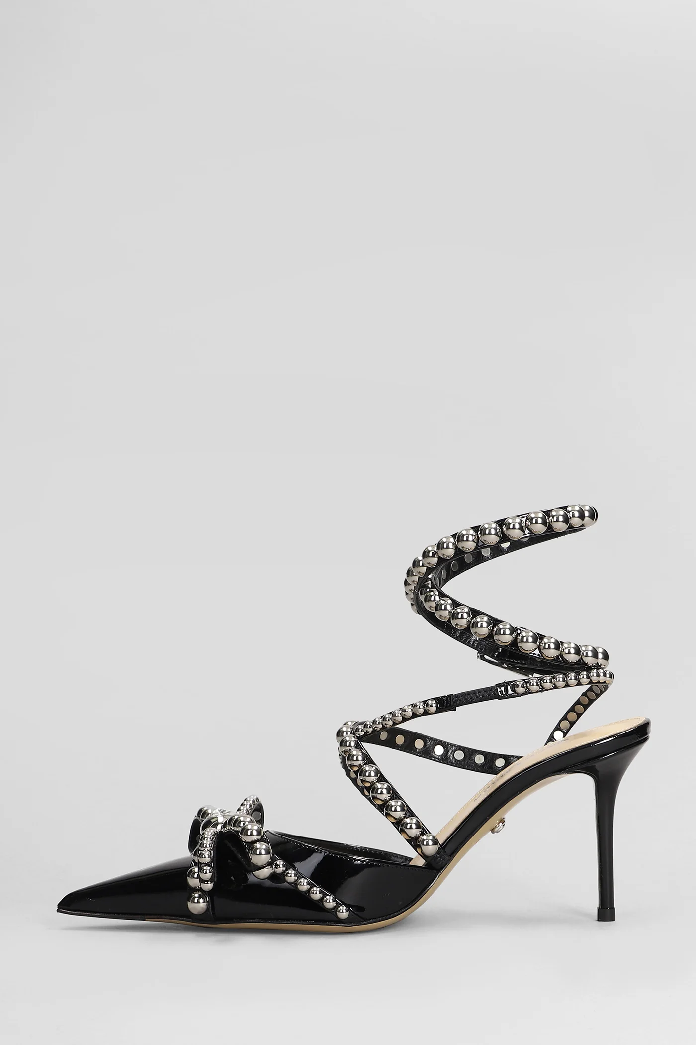 Pumps in black leather - Image 3