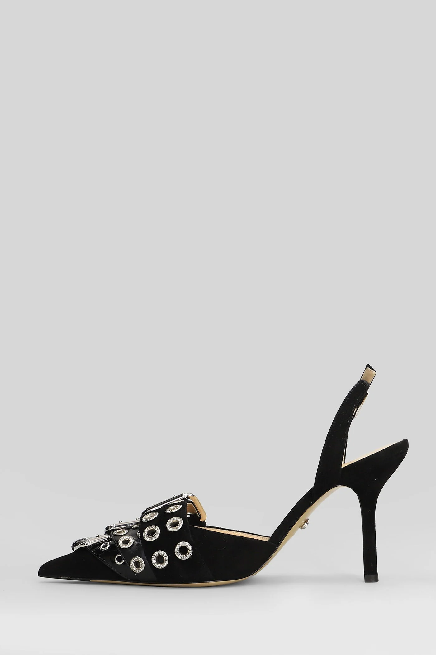 Pumps in black leather - Image 3
