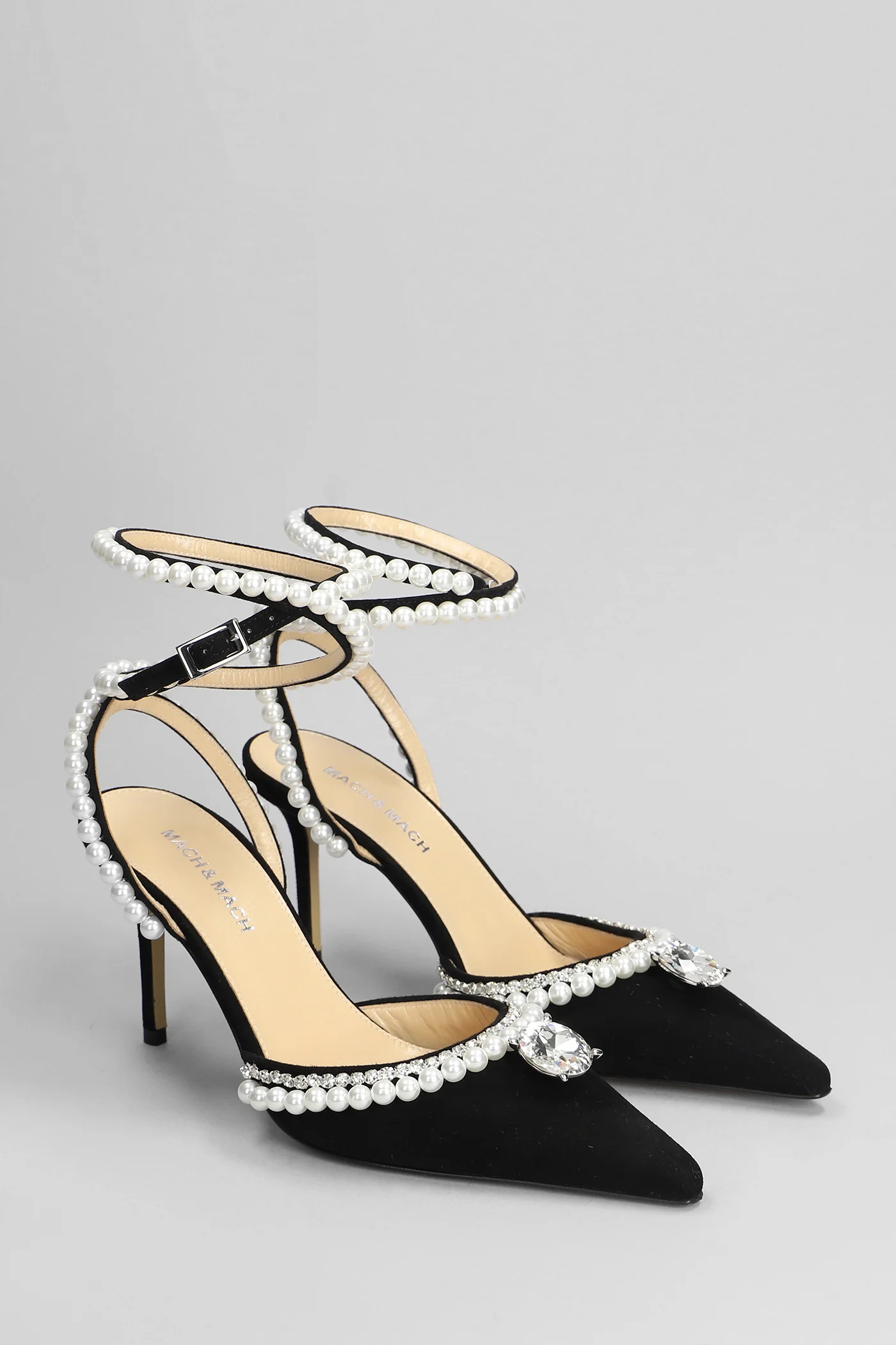 Pumps in black suede - Image 2