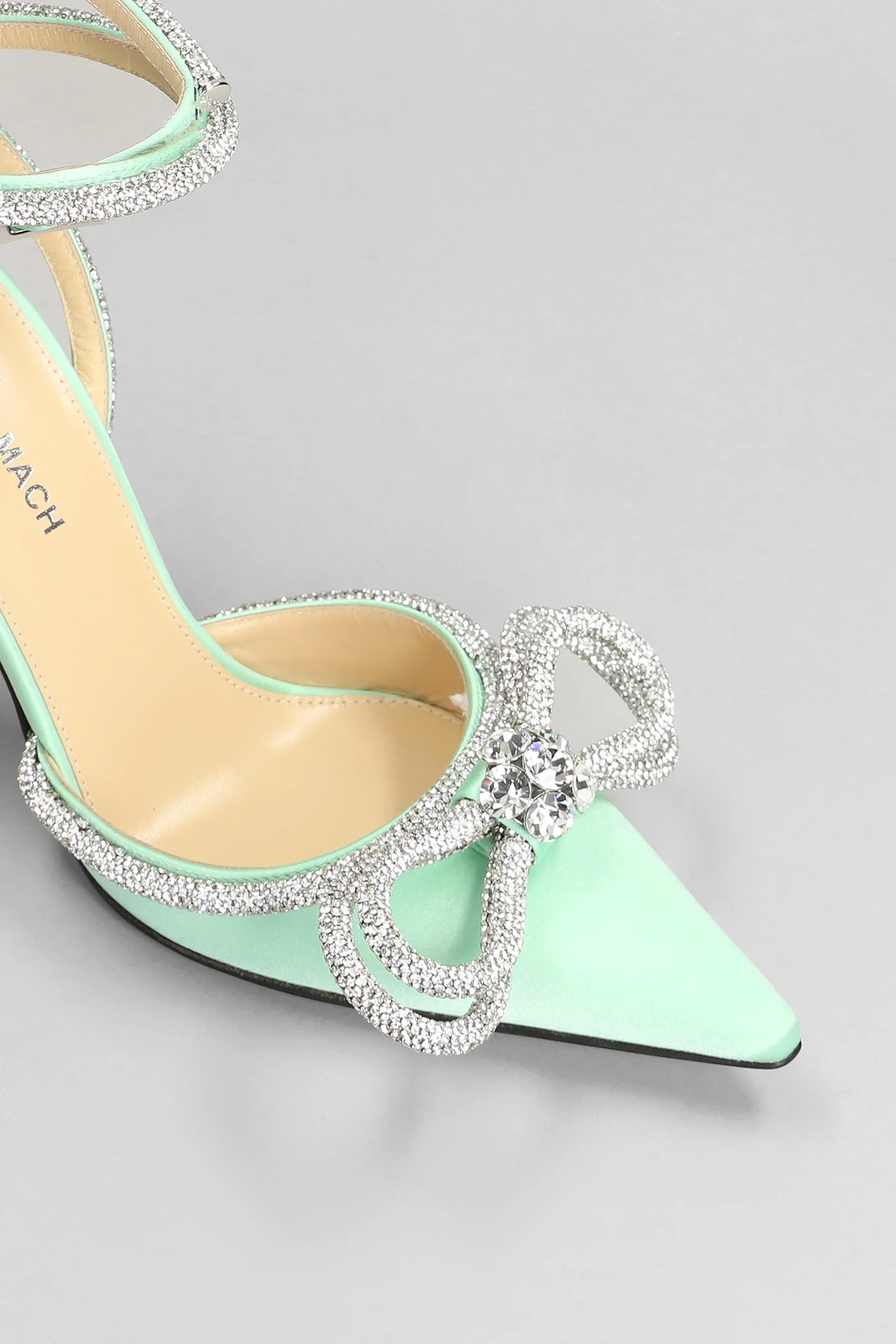 Pumps in green silk - Image 5