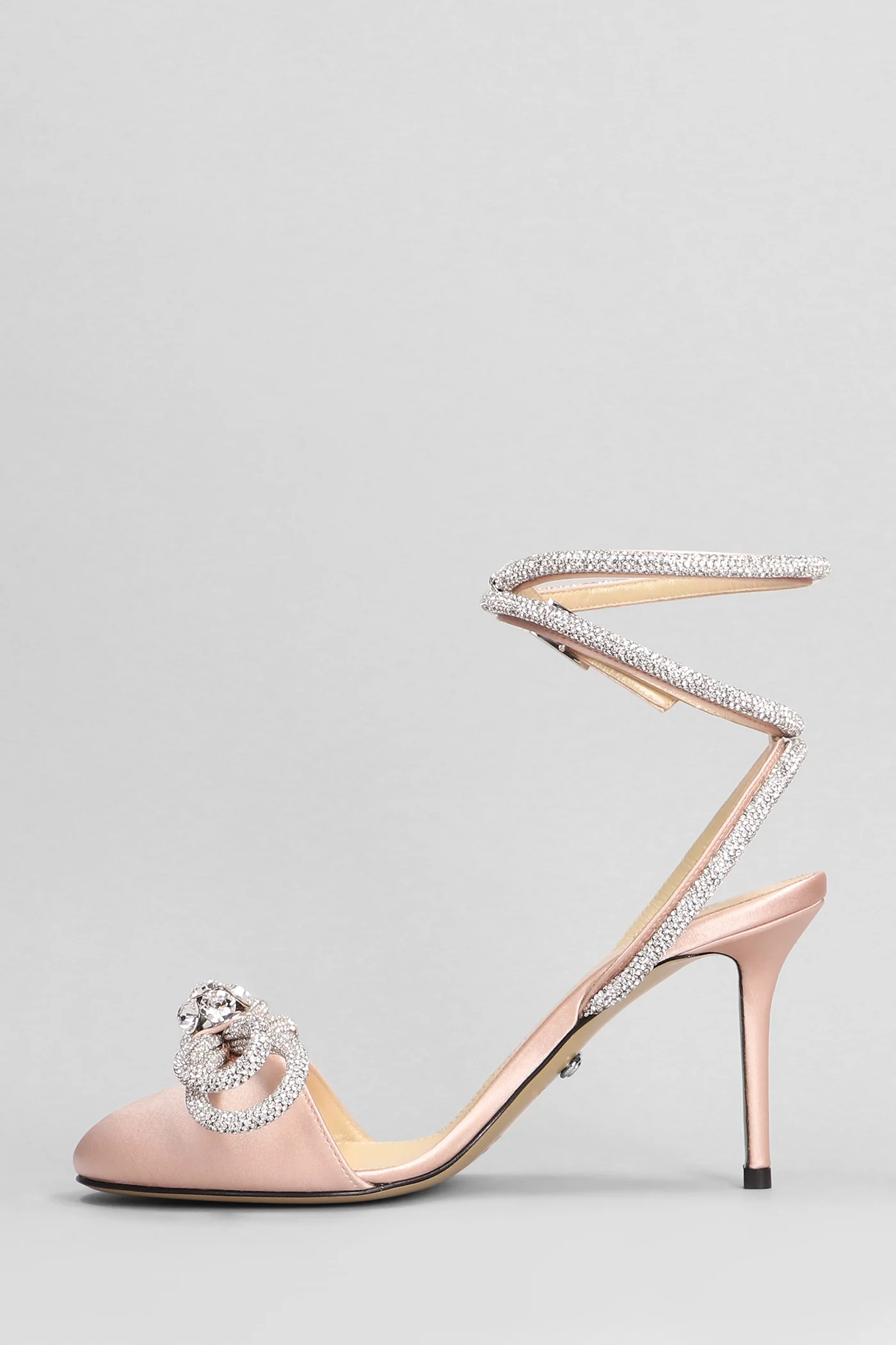 Pumps in rose-pink satin - Image 3