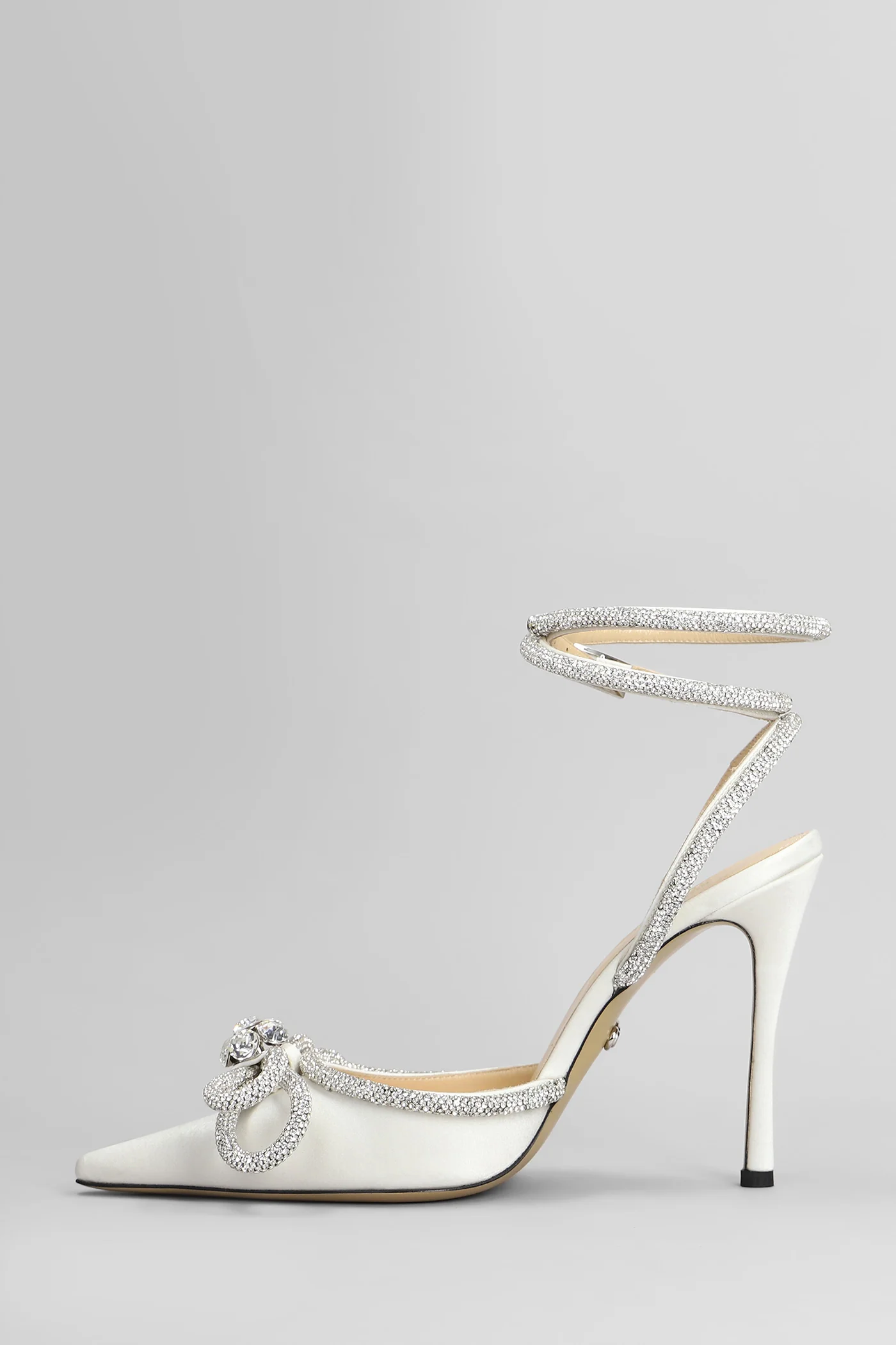 Pumps in white silk - Image 3