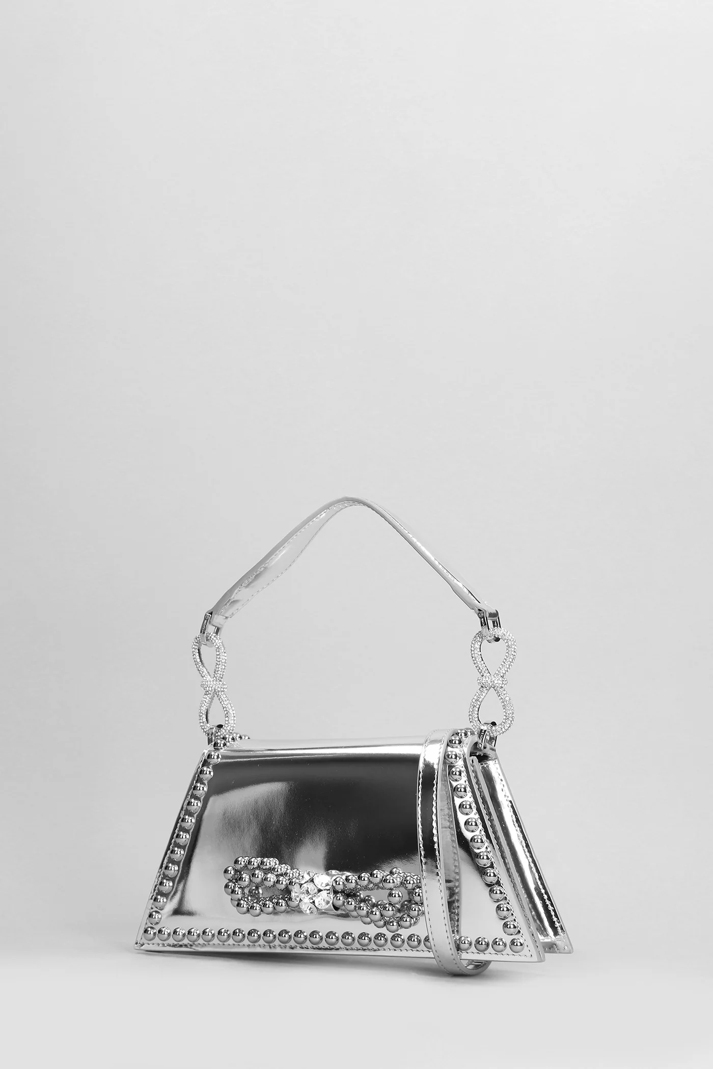Samantha Shoulder bag in silver leather - Image 2