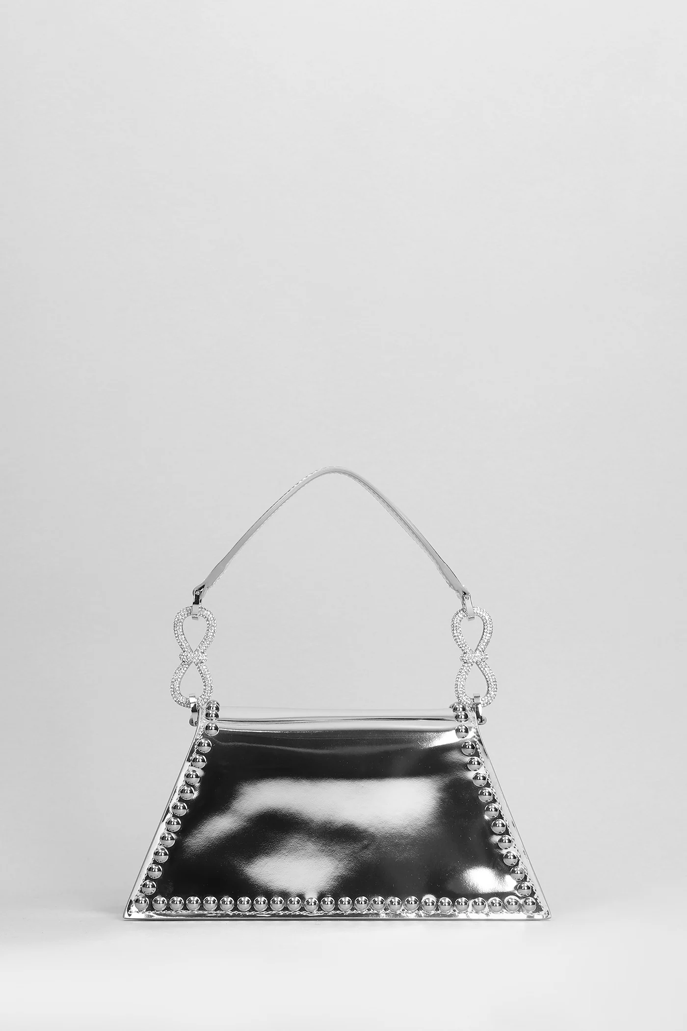 Samantha Shoulder bag in silver leather - Image 3
