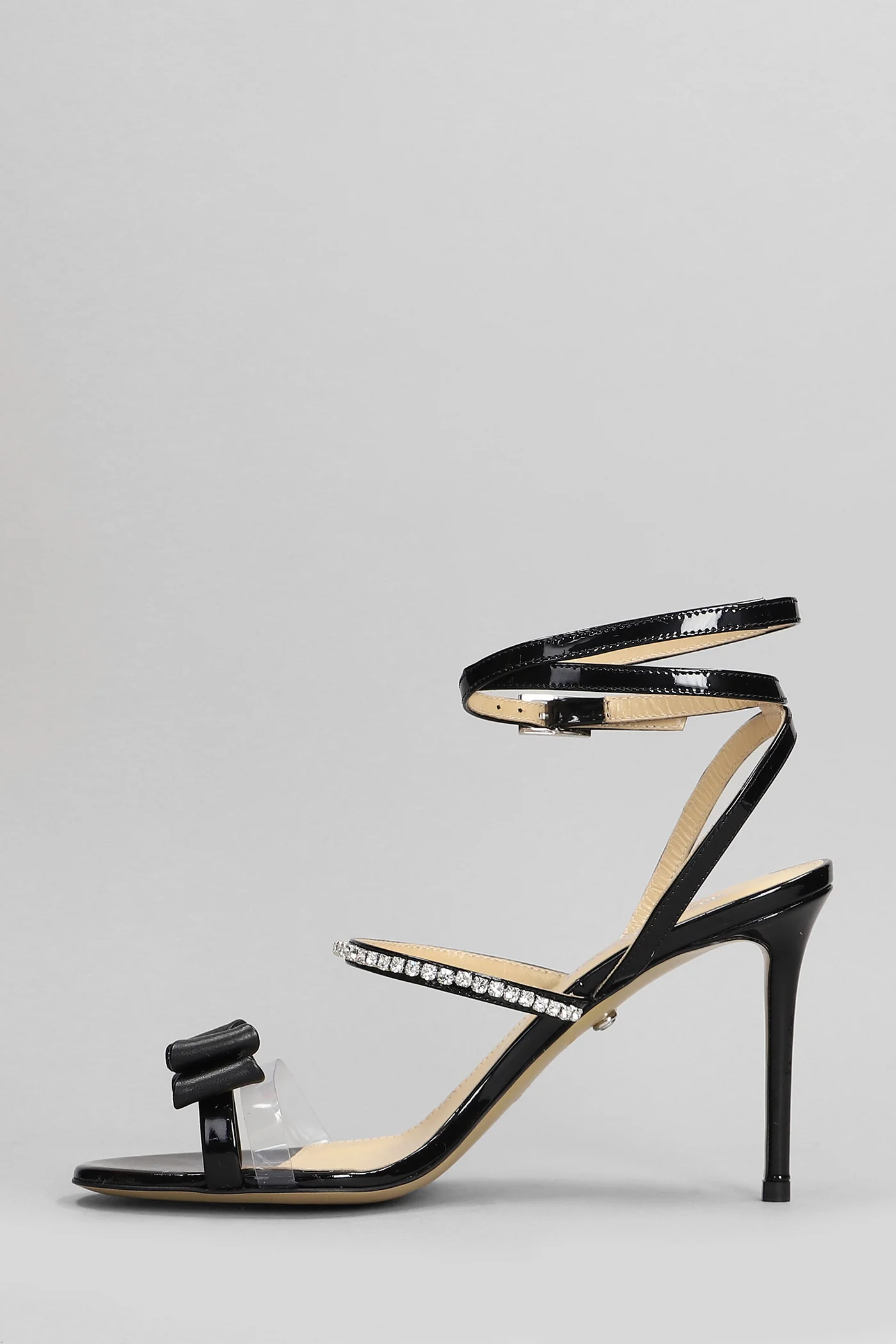 Sandals in black leather - Image 3