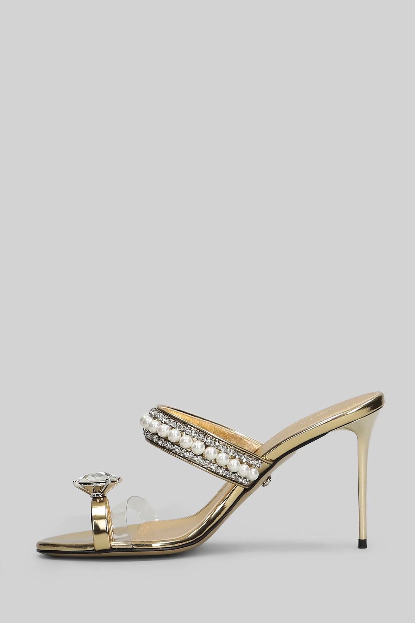 Sandals in gold leather - Image 3