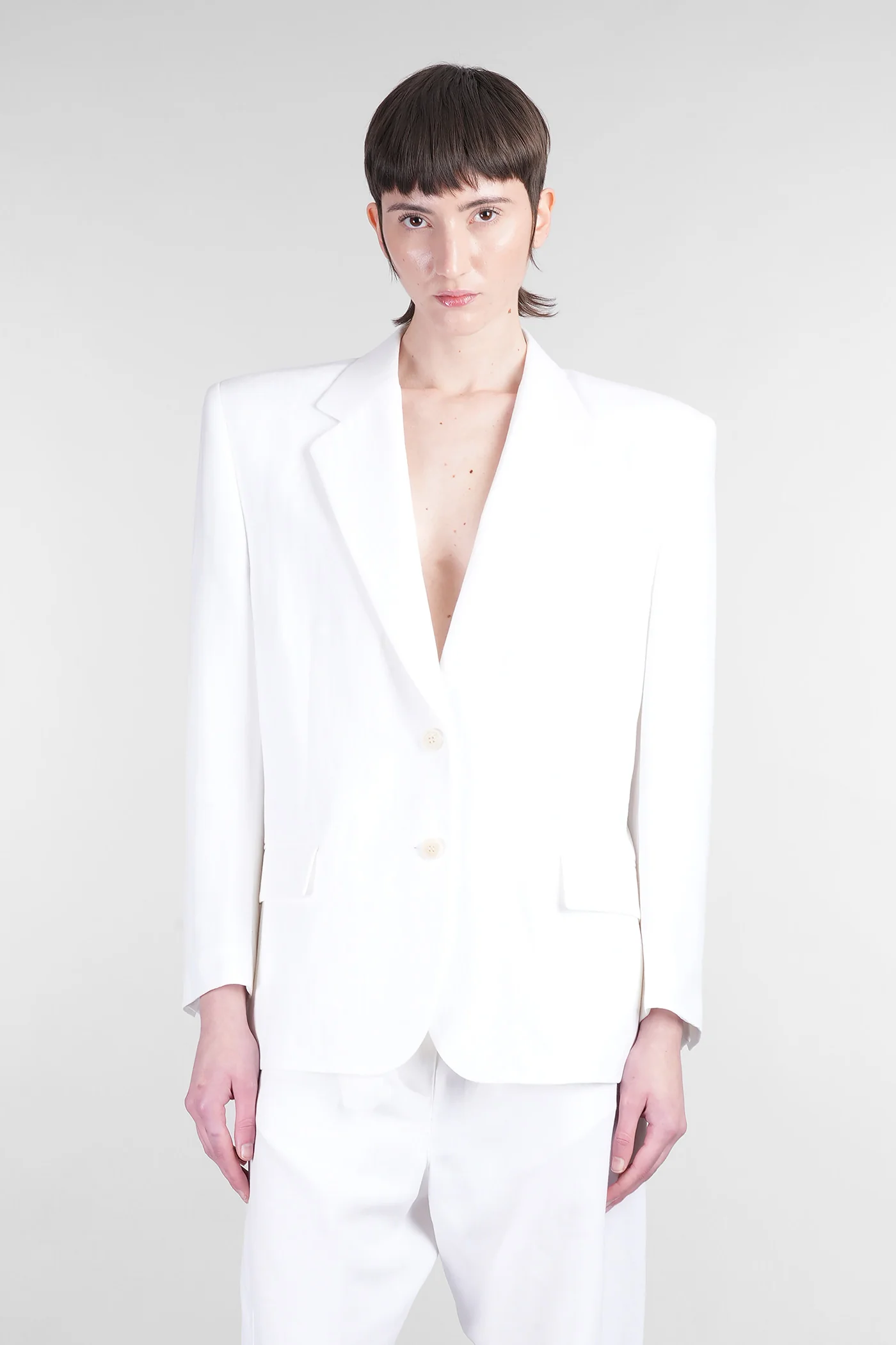 Blazer 01 Blazer in white viscose