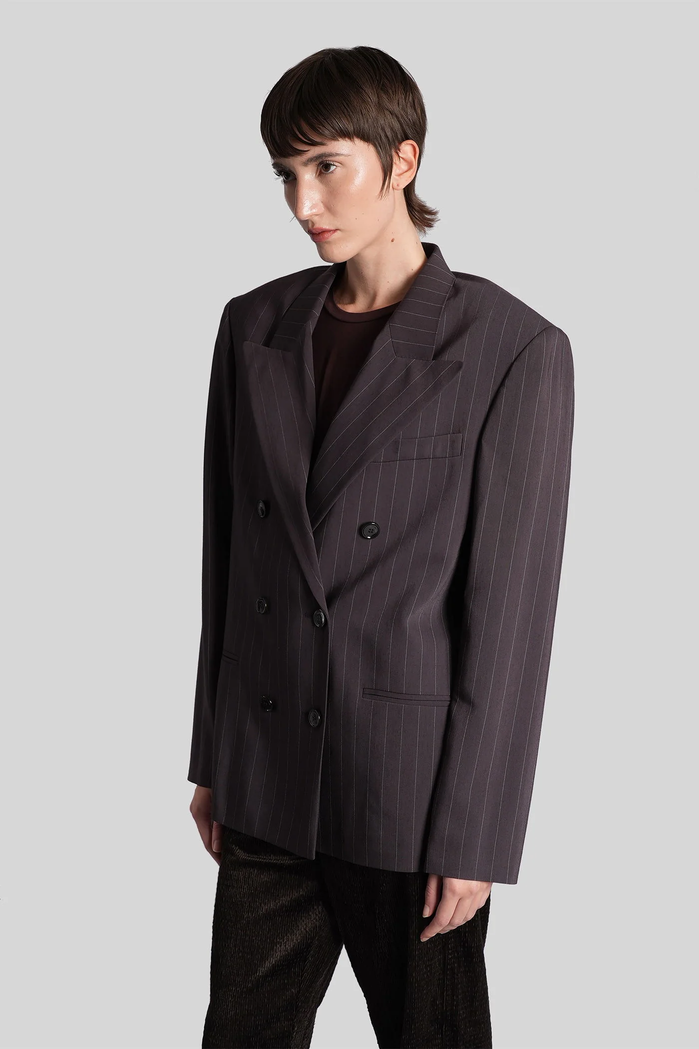 Blazer 04 Blazer in brown wool - Image 4