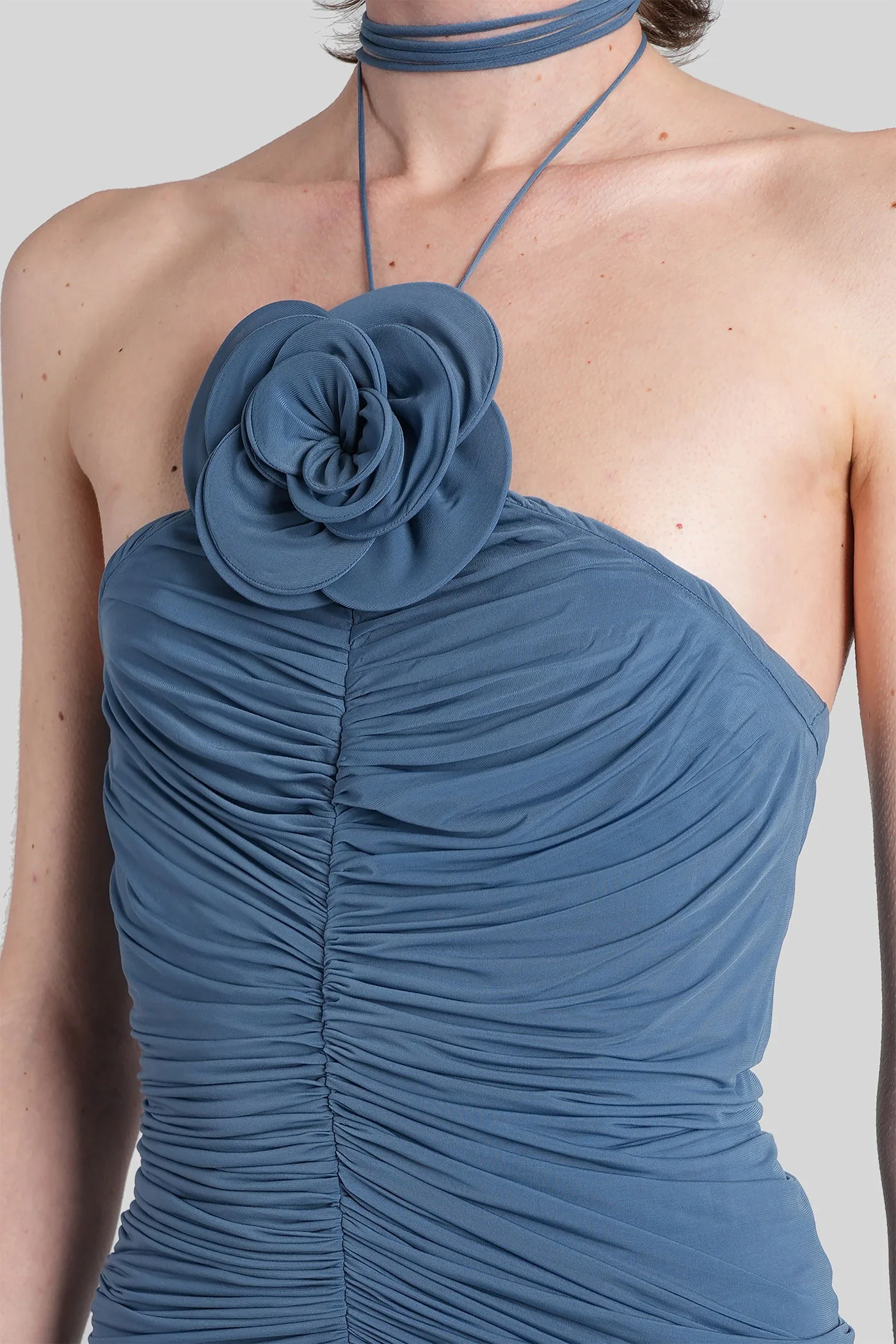 Dress 16 Long dress in blue polyamide polyester - Image 5