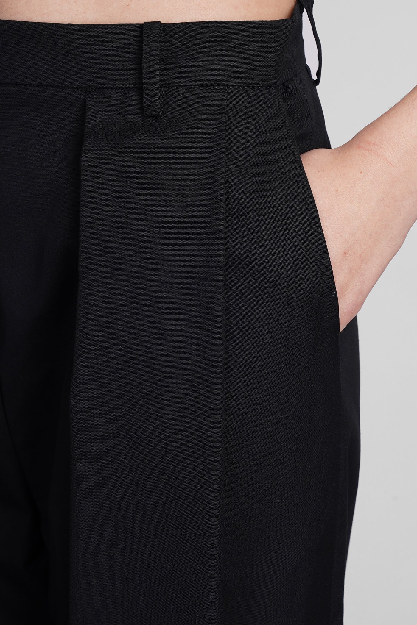 Pants in black cotton - Image 5