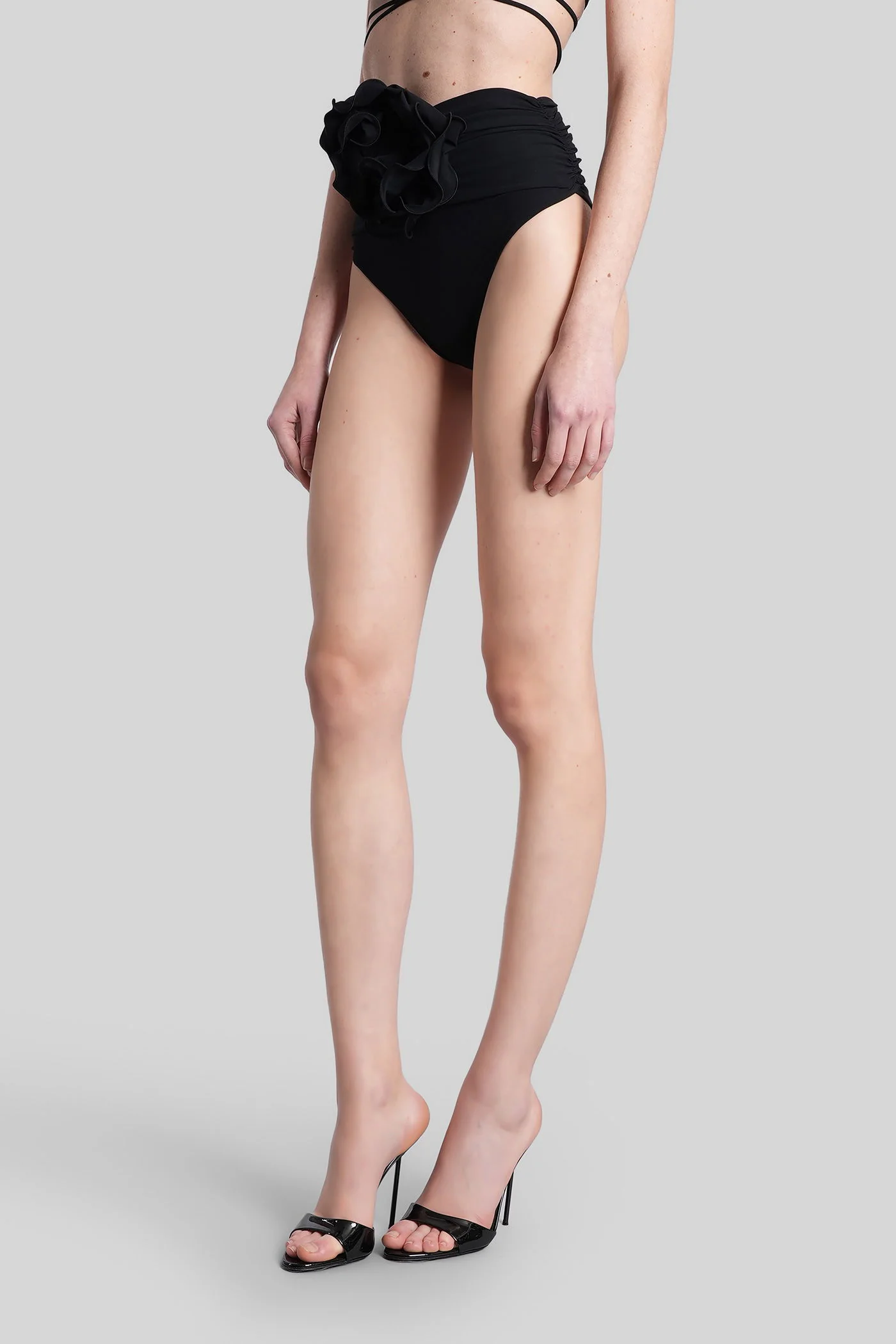 Swim bottom 05 Beachwear in black polyamide - Image 3