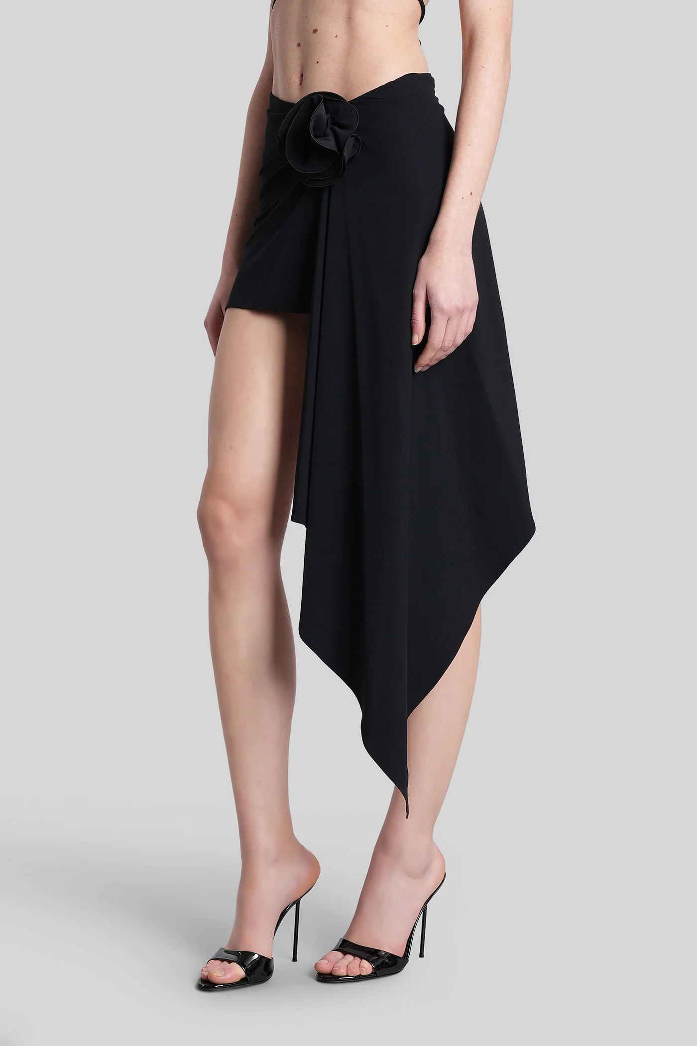 Swim bottom 05 Skirt in black polyamide - Image 4