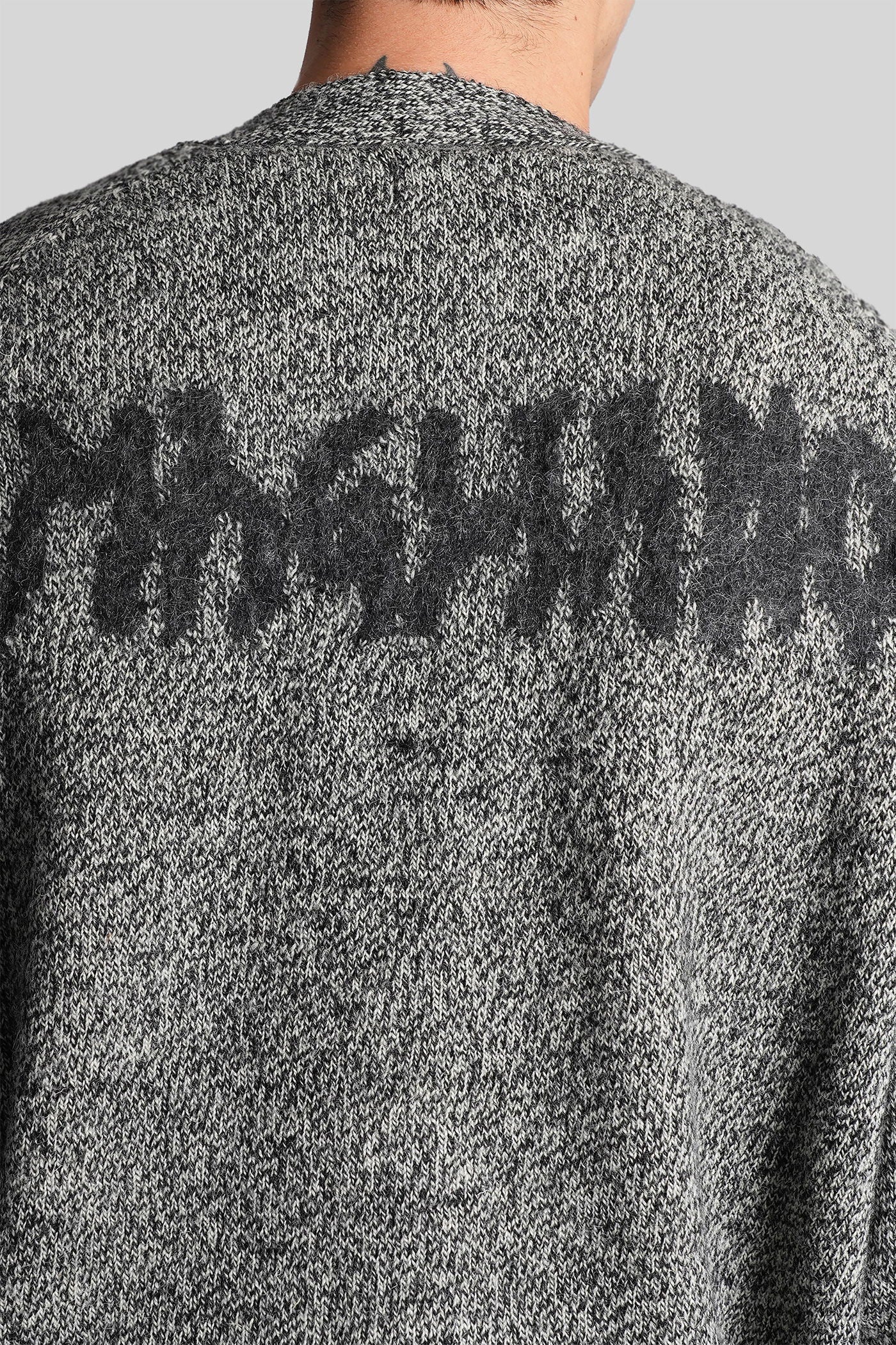 Cardigan in black wool - Image 5