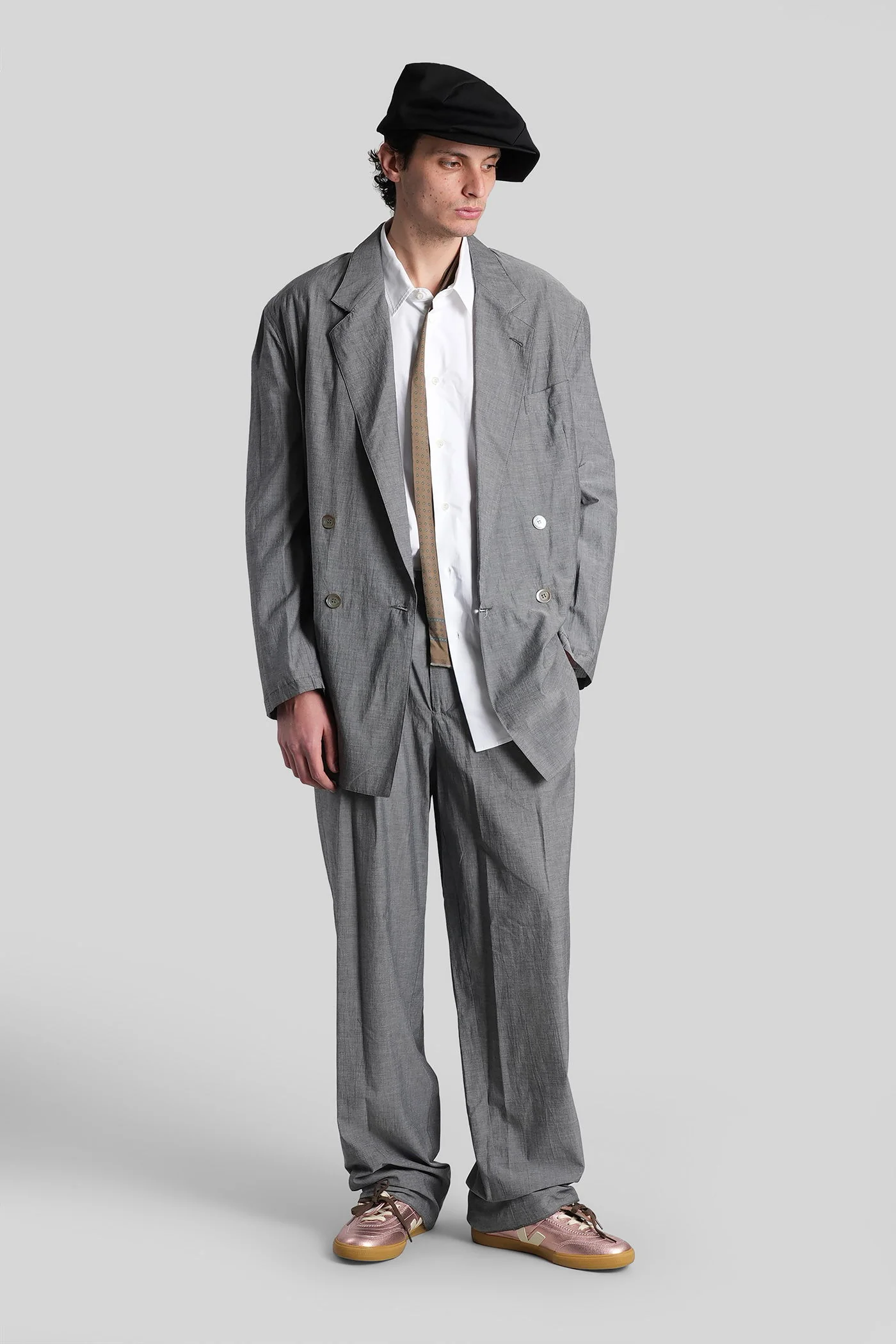 Pants in grey cotton - Image 2