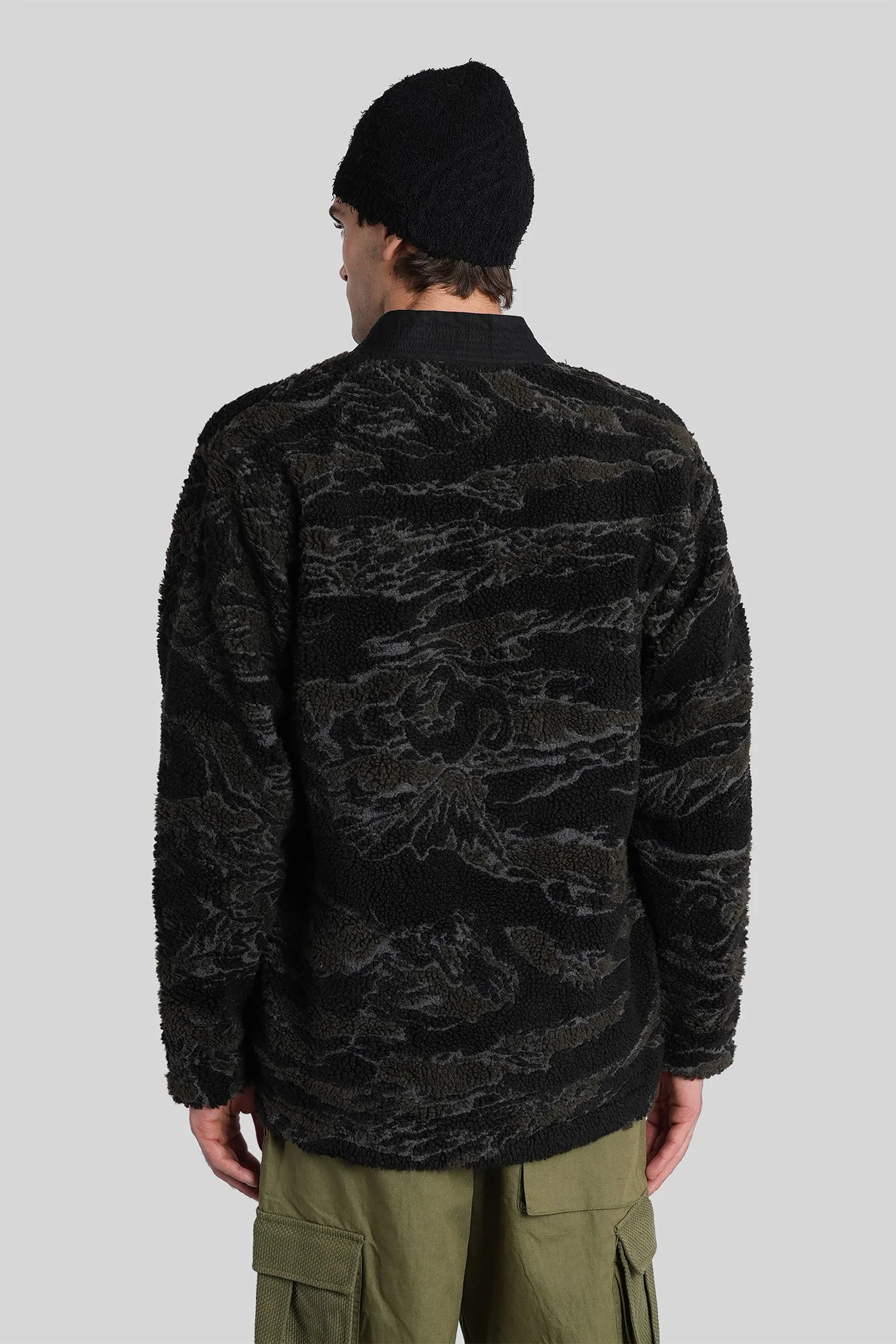 Casual jacket in black polyester - Image 3