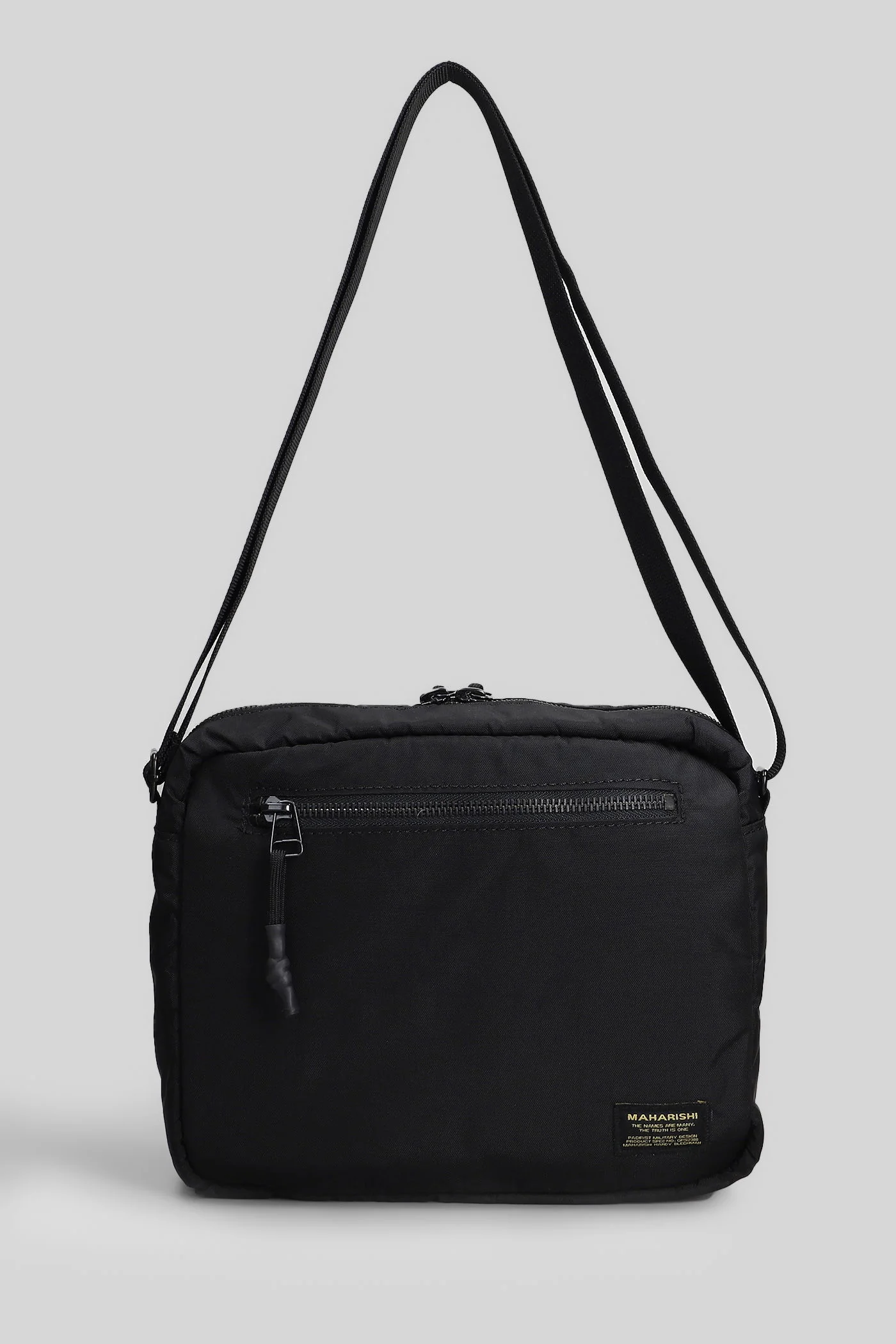 Maha malice crossbod Shoulder bag in black nylon - Image 3