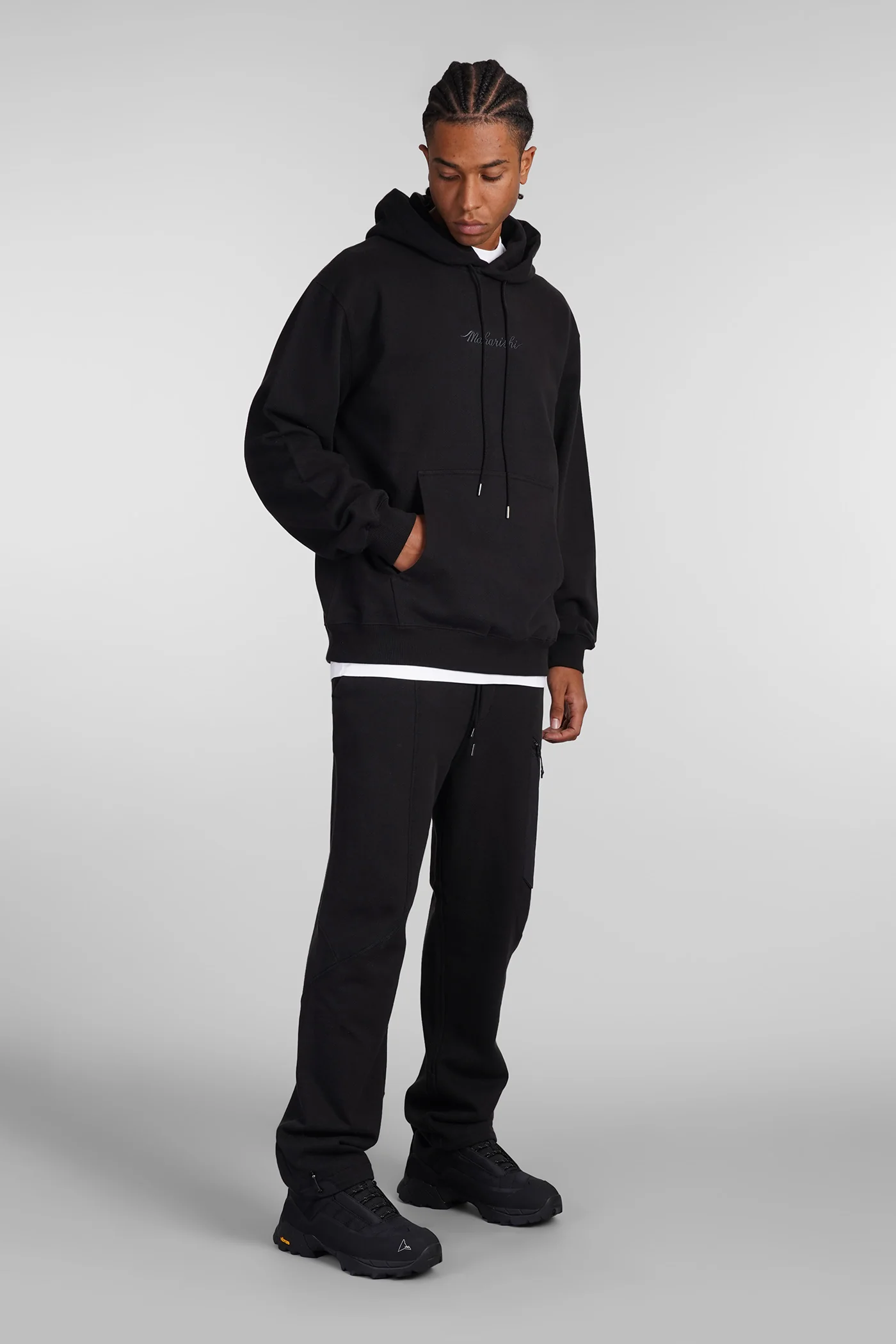 Pants in black cotton - Image 2
