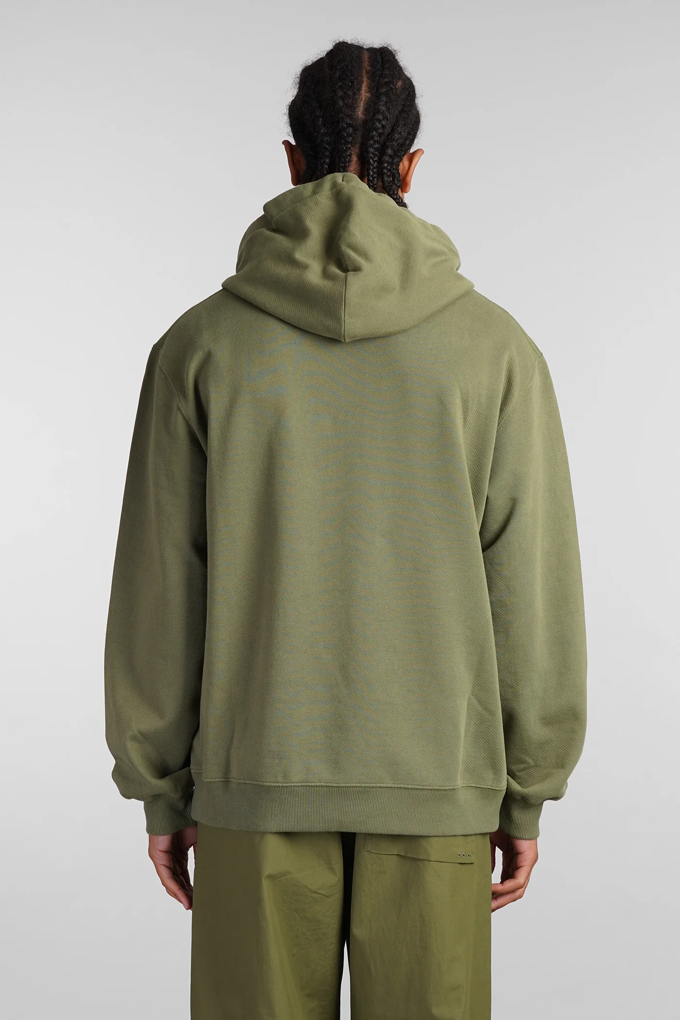 Sweatshirt in green cotton - Image 3