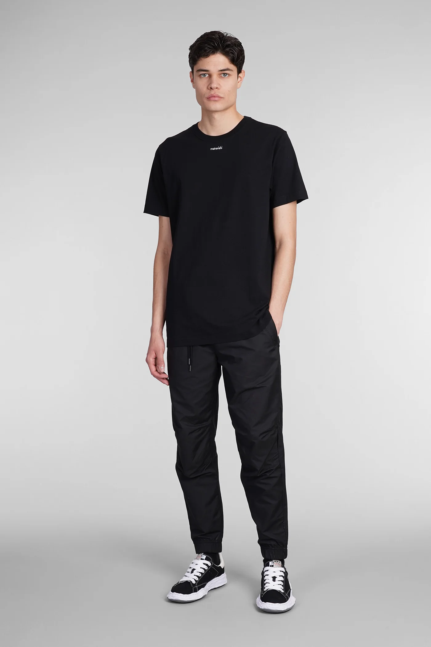 T-Shirt in black cotton - Image 2