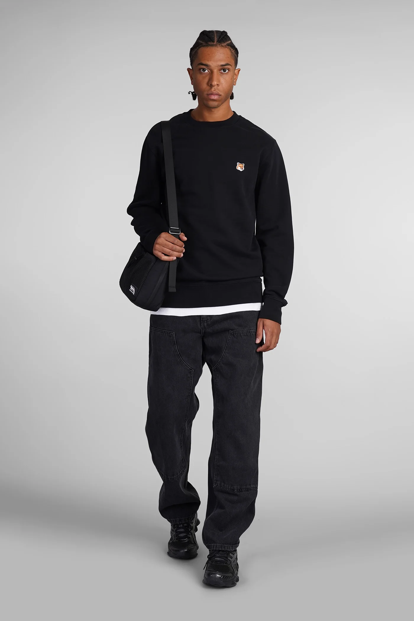 Sweatshirt in black cotton - Image 2