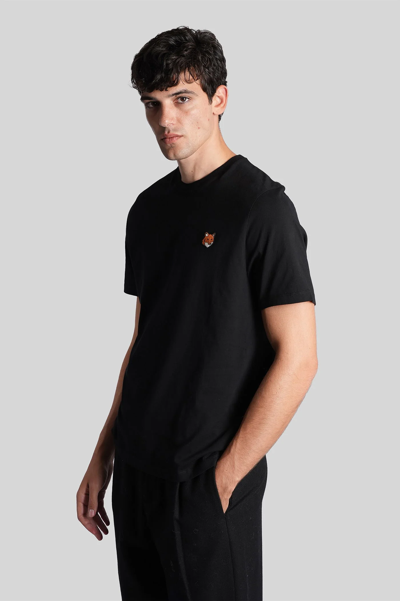 T-Shirt in black cotton - Image 4