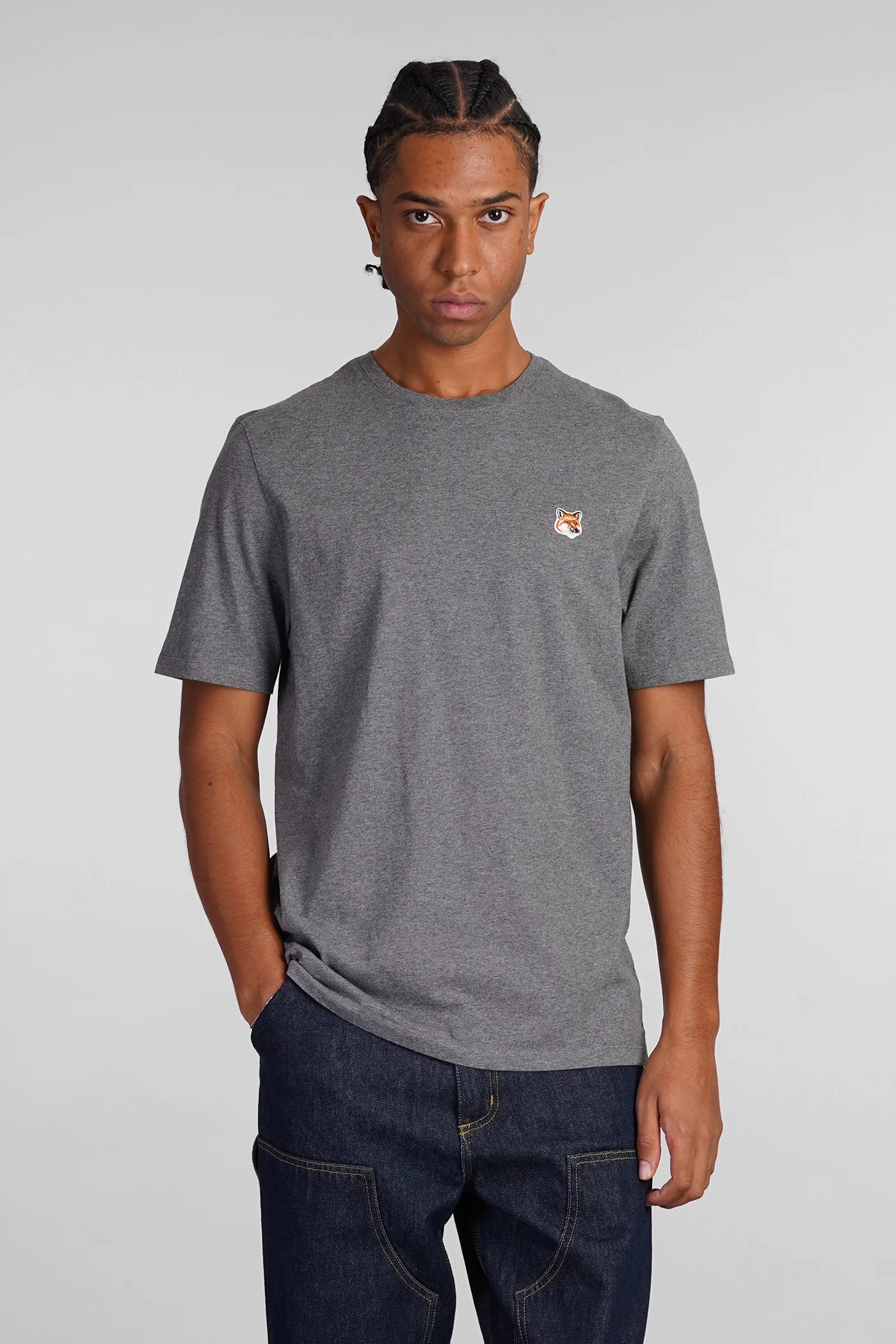 T-Shirt in grey cotton