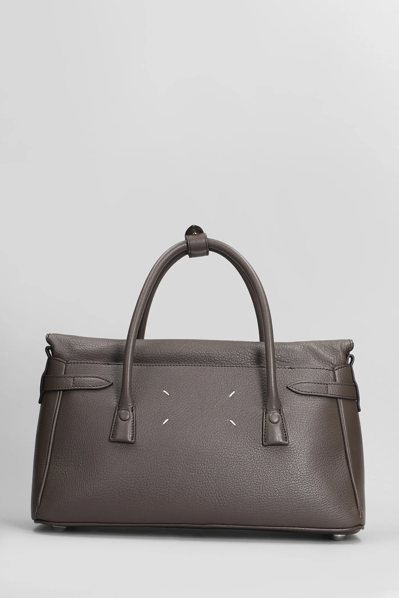 5ac Hand bag in grey leather - Image 3