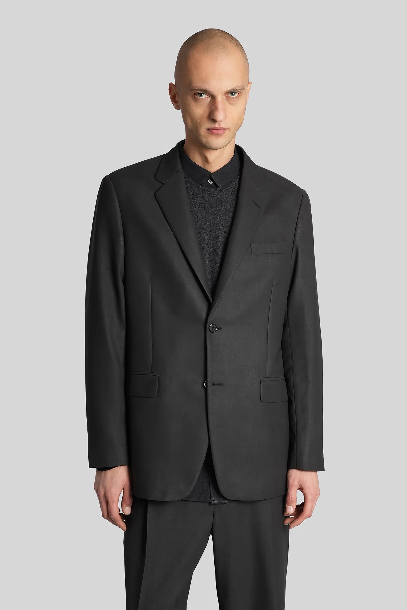 Blazer in black wool - Image 6